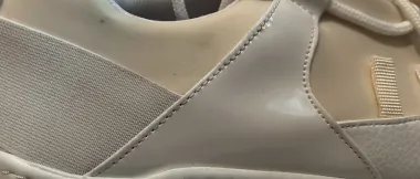 Adidasi barbati albi casual cu mic defect 12440 A36-3